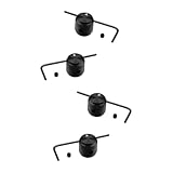 QUMIIRITY 4sätze Metall Volumenknöpfe Gitarre Und Bass Präzise Klangregulierung Langlebige Instrumentenzubehör Für Musiker Schwarz Für Gitarrenshop