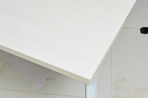 Image of Table Top for Office, Study & Standing Desk - 25mm Pre-Laminated Engineered Wood, Matte Scratch & Spill Resistant, Load up to 120 kg, Suitable Frames - 48x30 inch,FrostyWhite