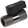 Alphacool G1/4 2-Way Ball Valve, Black Nickel