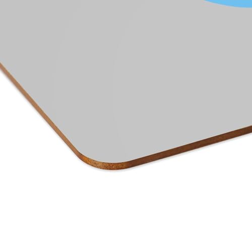 Sets de table en liège anti-rayures napperons souples lavables gris grand format x4 - 4