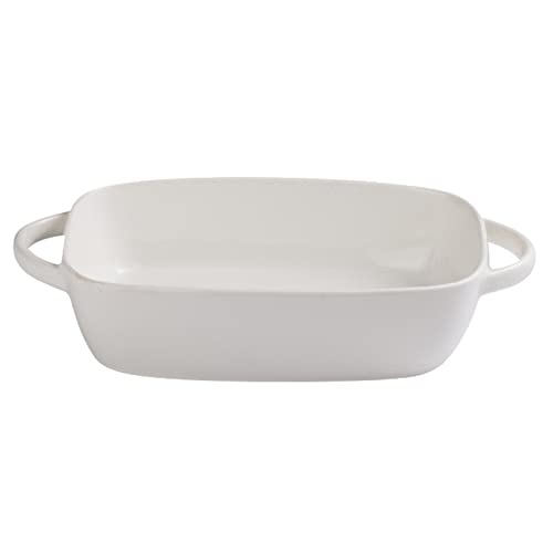 Plato rectangular de cerámica para lasaña, para cazuela, asar y cocinar, versátil juego de platos para horno y servir