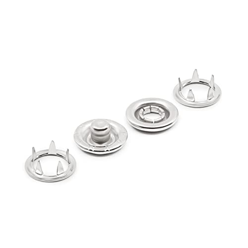 image for Dritz Snap 2 Open Ring Sides Size 16 Nickel Includes Snaps & Tool Fast
