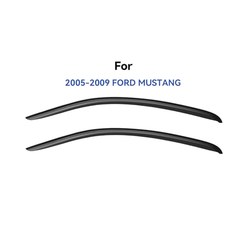 Image of Window Visors Rain Guards Shield for 2005-2009 Ford Mustang, Out-Channel Window Vent Wind Deflectors Visors Shades for 05-09 Ford Mustang