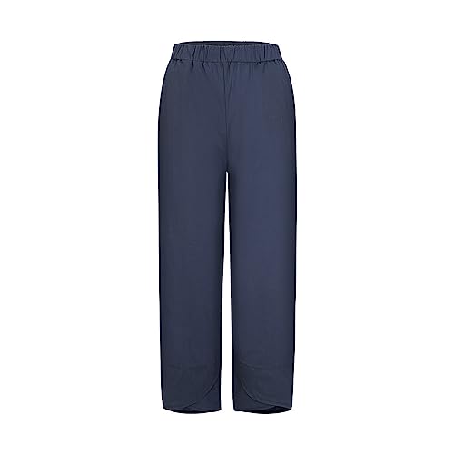 Linen Pants Women Jeans Linen Pants Women Casual Cotton Linen Wide Leg Cropped Trousers Summer Print Lounge Palazzo Pant with Pockets Vacation Black Denim Pajamas Trendy 2025 Cargo3