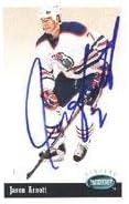 Jason Arnott Edmonton Oilers 1994 Parkhurst Vintage Autographed Card - Rookie Card. This item comes with a certificate of authenticity from
