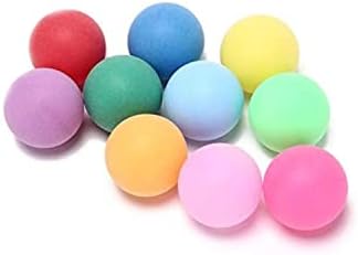 MYSXN 10PCS Colored Ping Pong Balls,Plastic Table Tennis Ball for Pong Game and Advertising,Kids,DIY,Fun Arts