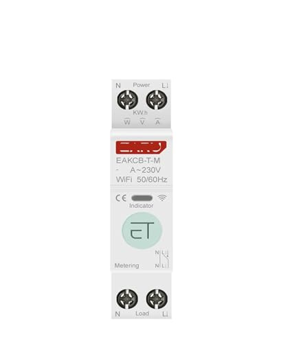 Disjoncteur 1P+N 63A avec télécommande et ampèremètre