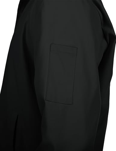 Coofandy Men'S Zip Up Jacket Lightweight Cotton Jackets Black Casual Golf Jacket Collar Windbreaker Jackets thumb #5