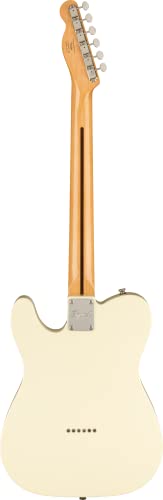Squier FSR Classic Vibe ’70s Telecaster® Thinline Tableau en érable Blanc Olympique - Les Beatles, Paul McCartney, John Lennon, RIngo Starr, George Harrison Squier FSR Classic Vibe '70s Telecaster® Thinline Tableau en érable Blanc Olympique – Image 3