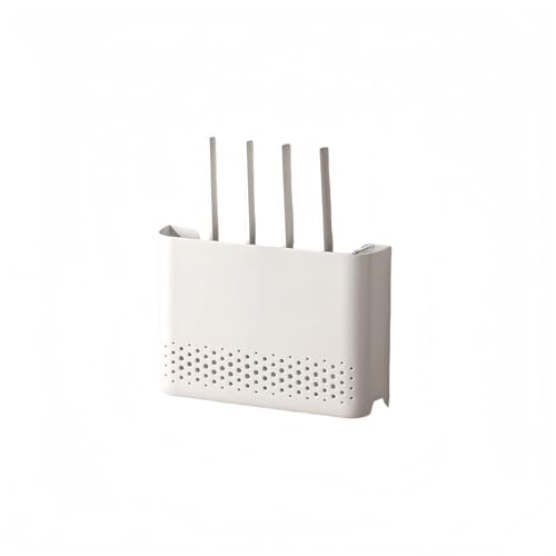Wifiルーター隠しケース テレビ上ラック ケーブルボックス スリム ルーター置き台 配線かくし 箱 壁 ハンガー プロジェクターウォールシェルフ 穴あけ不要 良い放熱性 多機能 整理整頓(大きい26x17cm)