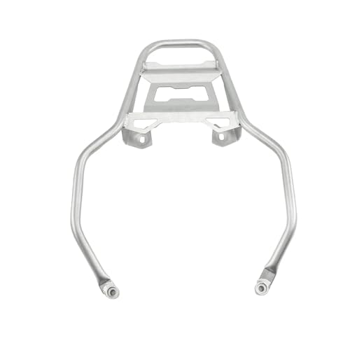 Porte-bagages arrière BMW R1200GS et R1250GS en aluminium renforcé argent
