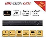 HD TVI 5MP 8CH DVR - Surveillance Digital Video Recorder 8CH HD-TVI/CVI/AHD H265+ H265 H264+ H264 HDMI/VGA/BNC Video Output for Home & Business Analog& IP Camera Support Mobile App