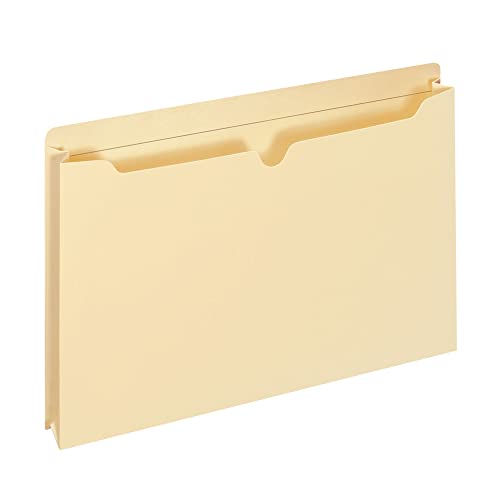 Office Depot Manila Double-Top File Jackets, 2in. Expansion, Letter Size, Pack of 25, 458161OD