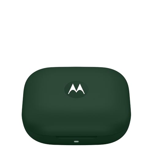 Image of Motorola Moto Buds Bass XT2443-1 Dynamic ANC, Triple Microphone Array, Bluetooth 5.3, IP54 Water & Dust Resistant, Dolby Atmos Audio - (Posy Green)