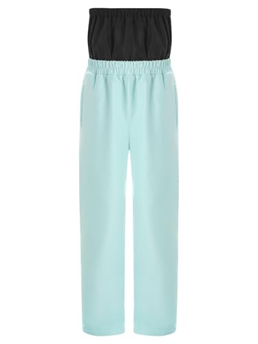 Boys Girls Waterproof Fleece Lined Snow and Rain Pants Long Windproof Trousers with Pocket Winter Warm