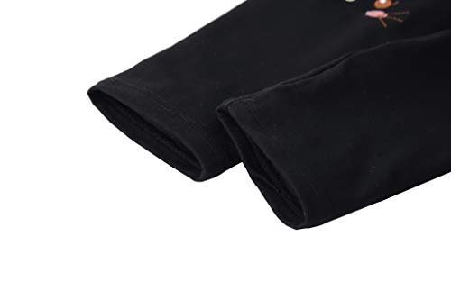 IRELIA Winter Girls Cotton Fleece Lined Leggings Pants Black S - image 7