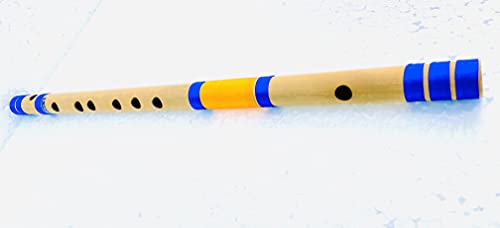 Image of HS INTERNET Classical Handmade Bamboo Flute C Sharp Natural Bansuri M.M