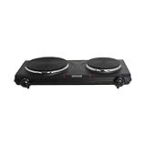 IMUSA Double Electric Hot Plate, Black