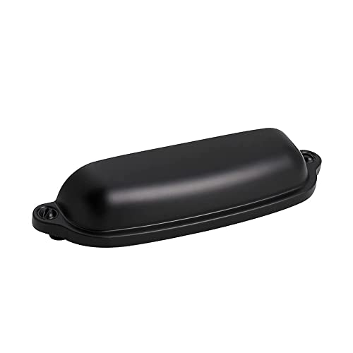 Harpoon Cup Handle Drawer Pull 3.78 Inch(96Mm) For Kitchen Cabinet Hardware Ancient European 10 Pack Black #TOP5