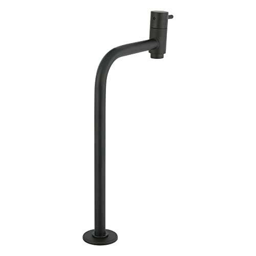 Torneira Para Banheiro Preto Fosco 90º Alta Lavabo Luxo