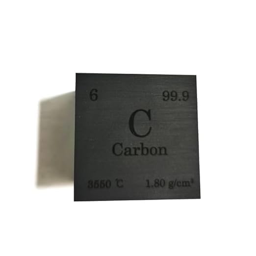Image of Carbon Cube 38.1mm (1.5 Inch) - High-Purity 99.9% Element Density Block with Right-Angled Edges for STEM Education & Collectors