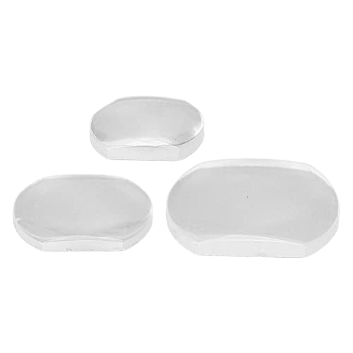 Segrehy Reloj Calendario Lupa, 3 Piezas Fuerte Permeabilidad Ventana Lupa Lente Zafiro Burbuja Para Relojero