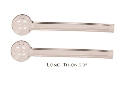 Hooker Fookers 6 Inch Glass Oil Burner Pipe (Pack of 6)