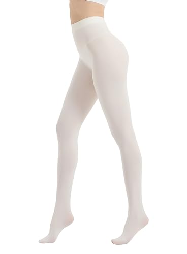 Image of 80D Semi Opaque Tights for Women Stretchable High Waist Womens Stockings Soft Pantyhose with 20+ Colors