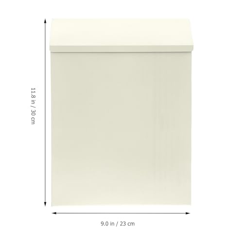 Boîte aux lettres murale blanche verrouillable haute capacité au design épuré
