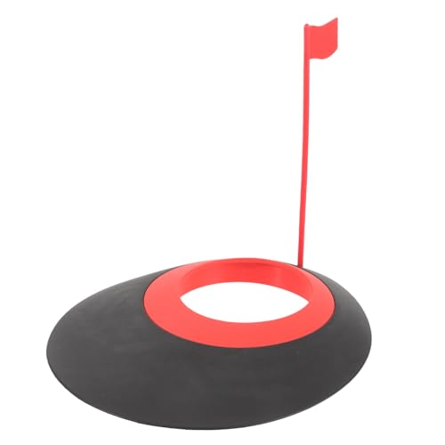 NULYLU Golf Practice Hole Cup Portable Regulation Cup Training Aid Golf Pin Flags for Home Travel