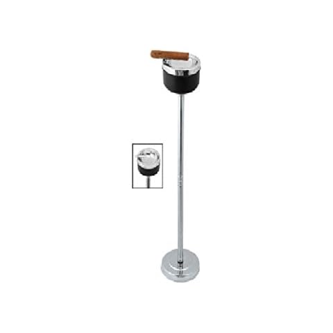 24" Sigara Contemporary Cigar Floor Stand Ashtray Patio Use Cover