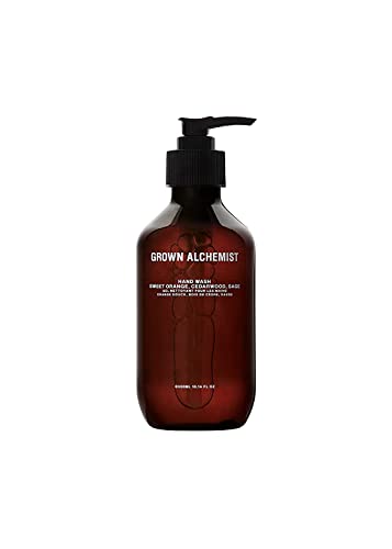 Grown Alchemist Luxury Hand Wash - Sweet Orange, Cedarwood, Sage, Organic Hand Soap - Natural Vegan Bioactive Botanicals for Sensitive Skin, Moisturising, Hydrating - Liquid Gel Handwash 300 ml