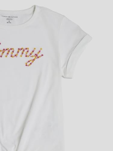 Image of Girls Logo Regular Fit Cotton T-Shirt