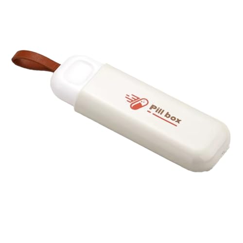 Hxhsgmeh Pastillero con 3 Compartimentos: Organizador de Medicamentos Portátil, Pastillero de Viaje A Prueba de Humedad para Bolsillo A