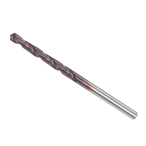 CoCud Solid Carbide Drill Bit, 2mm Diameter, AlTiSin Coated K45/P10 Tungsten Carbide Twist Drill Bits - (Applications: for Hardened Steel Stainless Steel Alloy), 1-Piece