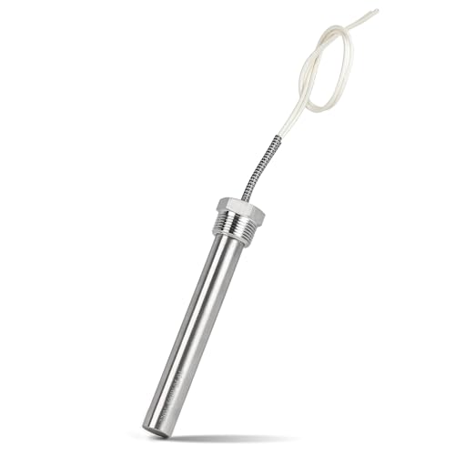 CPROSP 220 V 500 W verwarmingspatroon met 1/2 inch flens, verwarmingselement roestvrij staal 150 mm, multifunctionele onderdompelradiator met kabel 300 mm, patroonverwarmingselement, wordt gebruikt