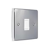 ElekTek Twin Pack Chrome Plated Single & Double Modern Light Switch Polished Metal Cover Plate Conversion - No Wiring or Switch Removal Necessary - Image 7