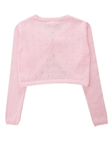 Kids Girls Bolero Shrug Cardigan Long Sleeve Open Front Coats Knitted Outerwear4