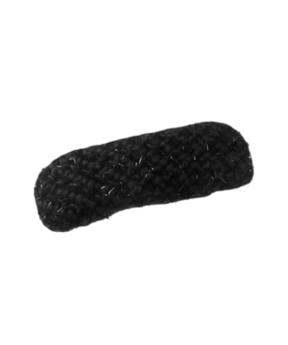 [ヴァンテーヌ] VINGTAINE パッチン留め ツイード調 ナチュラル ヘッドアクセサリー ヘアクリップ お洒落 大人カジュアル シンプル ギフト プレゼント H7872-BK-のサムネイル