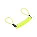 MultiAccesorios Cable Recordatorio Antirrobo para Disco de Freno – Compatible con Candado de Moto, Scooter o Bicicleta – Cable Enrollado de Seguridad para Vehículos de Dos Ruedas – 120 cm (Amarillo)