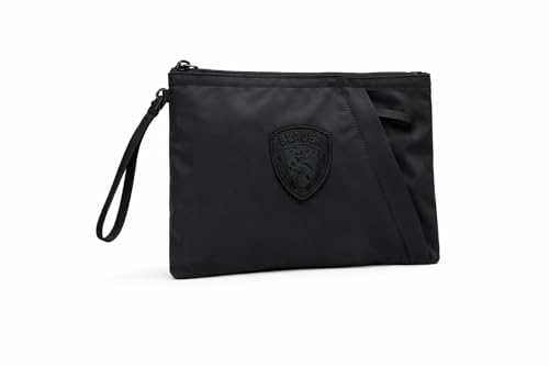 Pochette clutch da polso realizzata in semplice nylon opaco