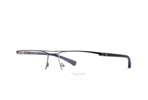 Image of 9860 Unisex Rectangle Half Rim Spectacle | Rectangle Shape Eyewear Frame | Modern Design | Everyday Fashion Accessory