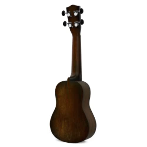 Monkey Loop Jungle Pack Brown Ukelele Soprano (Ukelele, Funda, Afinador, Púa y Gamuza Limpiadora)