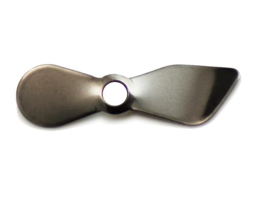 KTGCOZS Pack of 50 Stainless Steel Prop Blades, Pointed Propeller Blades, Make Muskie Lures