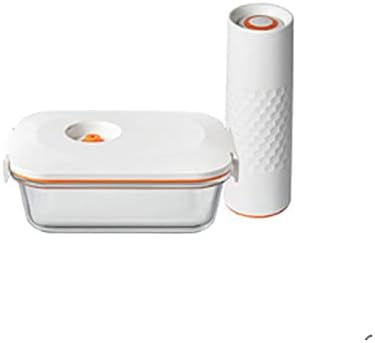 Bento Box Heat Resistant Glass Fresh-Keeping Box for Family, with Electric Vacuum Pump, One Button Evacuation