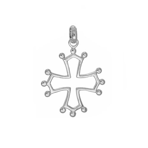 ASCALIDO pendentif croix occitane | en argent 925 massif véritable | pendentif homme femme vendu seul