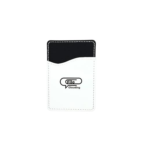PU Leather Card Holder, Compact and Light Weight, Single Card Slot, Black and White Color, No NFC