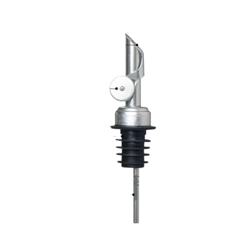 BGHYJKOL Stainless Steel Pourers Tapón dispensador de Aceite Oliva Acero Inoxidable 304, Boquilla for Salsa, vinagre, vertedor automático, for Vino(Silver-1pc)