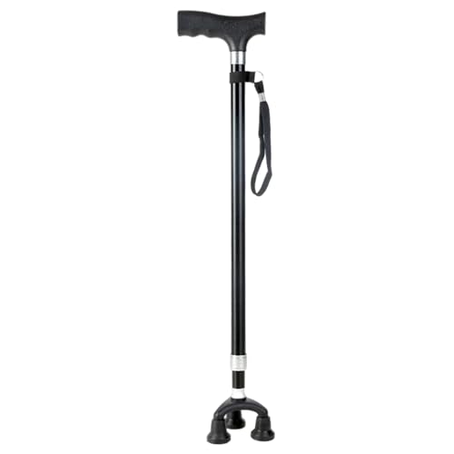 Telescopic Walking Stick for Seniors 3-Pronged Base Non-Slip Hiking Pole