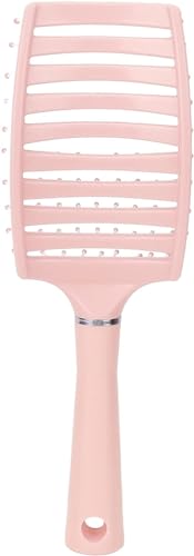 Image of Vitalogy - Hair Brush for Women and Men CURVED & VENTED - Detangler Paddle Hair Brush For All Hair Types (Wet, Dry & Damaged Hair) - Hair Straightener for Curly Hair, Blow Drying (Pink)